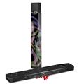 Skin Decal Wrap 2 Pack for Juul Vapes Neon Swoosh on Black JUUL NOT INCLUDED