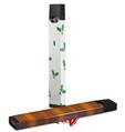 Skin Decal Wrap 2 Pack for Juul Vapes Christmas Holly Leaves on White JUUL NOT INCLUDED