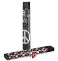 Skin Decal Wrap 2 Pack for Juul Vapes Love and Peace Gray JUUL NOT INCLUDED