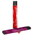 Skin Decal Wrap 2 Pack for Juul Vapes Big Kiss White Lips on Red JUUL NOT INCLUDED