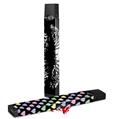 Skin Decal Wrap 2 Pack for Juul Vapes Big Kiss White Lips on Black JUUL NOT INCLUDED