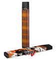 Skin Decal Wrap 2 Pack for Juul Vapes Plaid Pumpkin Orange JUUL NOT INCLUDED