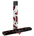 Skin Decal Wrap 2 Pack for Juul Vapes Butterflies Red JUUL NOT INCLUDED