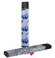 Skin Decal Wrap 2 Pack for Juul Vapes Petals Blue JUUL NOT INCLUDED