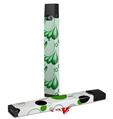 Skin Decal Wrap 2 Pack for Juul Vapes Petals Green JUUL NOT INCLUDED