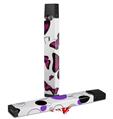 Skin Decal Wrap 2 Pack for Juul Vapes Butterflies Purple JUUL NOT INCLUDED