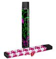 Skin Decal Wrap 2 Pack for Juul Vapes Twisted Garden Green and Hot Pink JUUL NOT INCLUDED