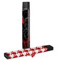 Skin Decal Wrap 2 Pack for Juul Vapes Twisted Garden Gray and Red JUUL NOT INCLUDED