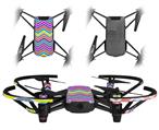 Skin Decal Wrap 2 Pack for DJI Ryze Tello Drone Zig Zag Colors 04 DRONE NOT INCLUDED