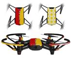 Skin Decal Wrap 2 Pack for DJI Ryze Tello Drone Ripped Colors Red Yellow DRONE NOT INCLUDED