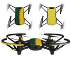 Skin Decal Wrap 2 Pack for DJI Ryze Tello Drone Ripped Colors Green Yellow DRONE NOT INCLUDED