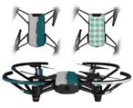 Skin Decal Wrap 2 Pack for DJI Ryze Tello Drone Ripped Colors Gray Seafoam Green DRONE NOT INCLUDED