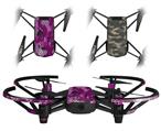 Skin Decal Wrap 2 Pack for DJI Ryze Tello Drone HEX Mesh Camo 01 Pink DRONE NOT INCLUDED