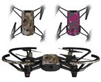 Skin Decal Wrap 2 Pack for DJI Ryze Tello Drone HEX Mesh Camo 01 Tan DRONE NOT INCLUDED