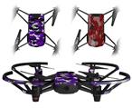 Skin Decal Wrap 2 Pack for DJI Ryze Tello Drone WraptorCamo Digital Camo Purple DRONE NOT INCLUDED