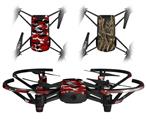 Skin Decal Wrap 2 Pack for DJI Ryze Tello Drone WraptorCamo Digital Camo Red DRONE NOT INCLUDED