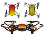Skin Decal Wrap 2 Pack for DJI Ryze Tello Drone Smooth Fades Yellow Red DRONE NOT INCLUDED