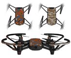 Skin Decal Wrap 2 Pack for DJI Ryze Tello Drone WraptorCamo Old School Camouflage Camo Orange Burnt DRONE NOT INCLUDED