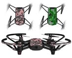 Skin Decal Wrap 2 Pack for DJI Ryze Tello Drone WraptorCamo Old School Camouflage Camo Pink DRONE NOT INCLUDED