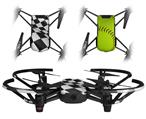 Skin Decal Wrap 2 Pack for DJI Ryze Tello Drone Checkered Racing Flag DRONE NOT INCLUDED