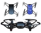 Skin Decal Wrap 2 Pack for DJI Ryze Tello Drone Smooth Fades Blue Dust Black DRONE NOT INCLUDED