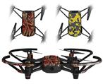 Skin Decal Wrap 2 Pack for DJI Ryze Tello Drone WraptorCamo Grassy Marsh Camo Red DRONE NOT INCLUDED