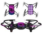 Skin Decal Wrap 2 Pack for DJI Ryze Tello Drone Alecias Swirl 01 Purple DRONE NOT INCLUDED