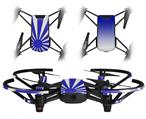 Skin Decal Wrap 2 Pack for DJI Ryze Tello Drone Rising Sun Japanese Flag Blue DRONE NOT INCLUDED