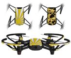Skin Decal Wrap 2 Pack for DJI Ryze Tello Drone Rising Sun Japanese Flag Yellow DRONE NOT INCLUDED