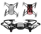 Skin Decal Wrap 2 Pack for DJI Ryze Tello Drone Diamond Plate Metal DRONE NOT INCLUDED