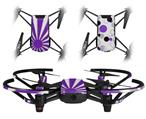 Skin Decal Wrap 2 Pack for DJI Ryze Tello Drone Rising Sun Japanese Flag Purple DRONE NOT INCLUDED