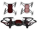 Skin Decal Wrap 2 Pack for DJI Ryze Tello Drone Abstract 01 Red DRONE NOT INCLUDED
