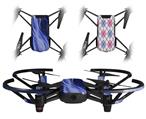 Skin Decal Wrap 2 Pack for DJI Ryze Tello Drone Mystic Vortex Blue DRONE NOT INCLUDED