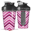 Decal Style Skin Wrap works with Blender Bottle 20oz Zig Zag Pinks (BOTTLE NOT INCLUDED)