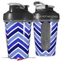 Decal Style Skin Wrap works with Blender Bottle 20oz Zig Zag Blues (BOTTLE NOT INCLUDED)