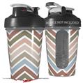 Decal Style Skin Wrap works with Blender Bottle 20oz Zig Zag Colors 03 (BOTTLE NOT INCLUDED)
