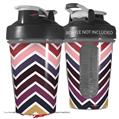 Decal Style Skin Wrap works with Blender Bottle 20oz Zig Zag Colors 02 (BOTTLE NOT INCLUDED)
