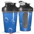 Decal Style Skin Wrap works with Blender Bottle 20oz Bubbles Blue (BOTTLE NOT INCLUDED)