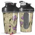 Decal Style Skin Wrap works with Blender Bottle 20oz Flowers and Berries Purple (BOTTLE NOT INCLUDED)