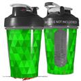 Decal Style Skin Wrap works with Blender Bottle 20oz Triangle Mosaic Green (BOTTLE NOT INCLUDED)