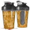 Decal Style Skin Wrap works with Blender Bottle 20oz Triangle Mosaic Orange (BOTTLE NOT INCLUDED)