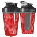 Decal Style Skin Wrap works with Blender Bottle 20oz Triangle Mosaic Red (BOTTLE NOT INCLUDED)