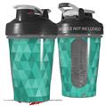 Decal Style Skin Wrap works with Blender Bottle 20oz Triangle Mosaic Seafoam Green (BOTTLE NOT INCLUDED)