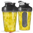 Decal Style Skin Wrap works with Blender Bottle 20oz Triangle Mosaic Yellow (BOTTLE NOT INCLUDED)