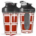 Decal Style Skin Wrap works with Blender Bottle 20oz Squared Red Dark (BOTTLE NOT INCLUDED)