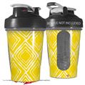 Decal Style Skin Wrap works with Blender Bottle 20oz Wavey Yellow (BOTTLE NOT INCLUDED)