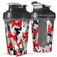 Decal Style Skin Wrap works with Blender Bottle 20oz Sexy Girl Silhouette Camo Red (BOTTLE NOT INCLUDED)