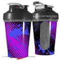 Decal Style Skin Wrap works with Blender Bottle 20oz Halftone Splatter Blue Hot Pink (BOTTLE NOT INCLUDED)