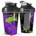 Decal Style Skin Wrap works with Blender Bottle 20oz Halftone Splatter Green Purple (BOTTLE NOT INCLUDED)