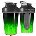 Decal Style Skin Wrap works with Blender Bottle 20oz Fire Green (BOTTLE NOT INCLUDED)